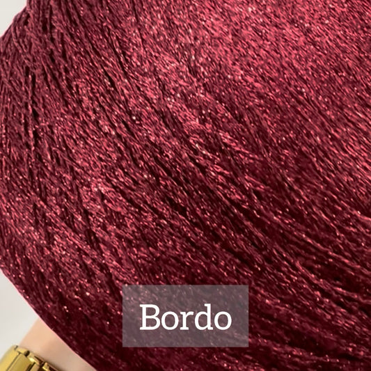 LUREX wiskozowy - bordo