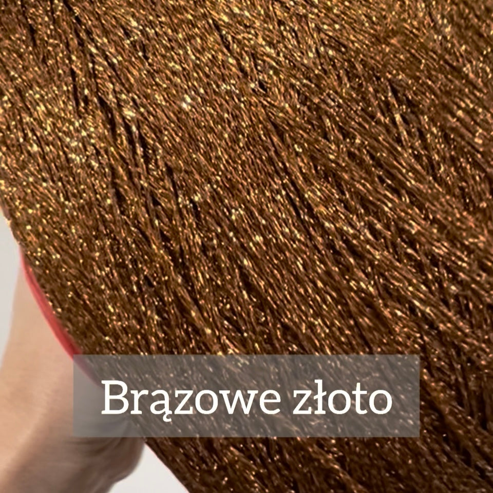 LUREX wiskozowy - brązowy
