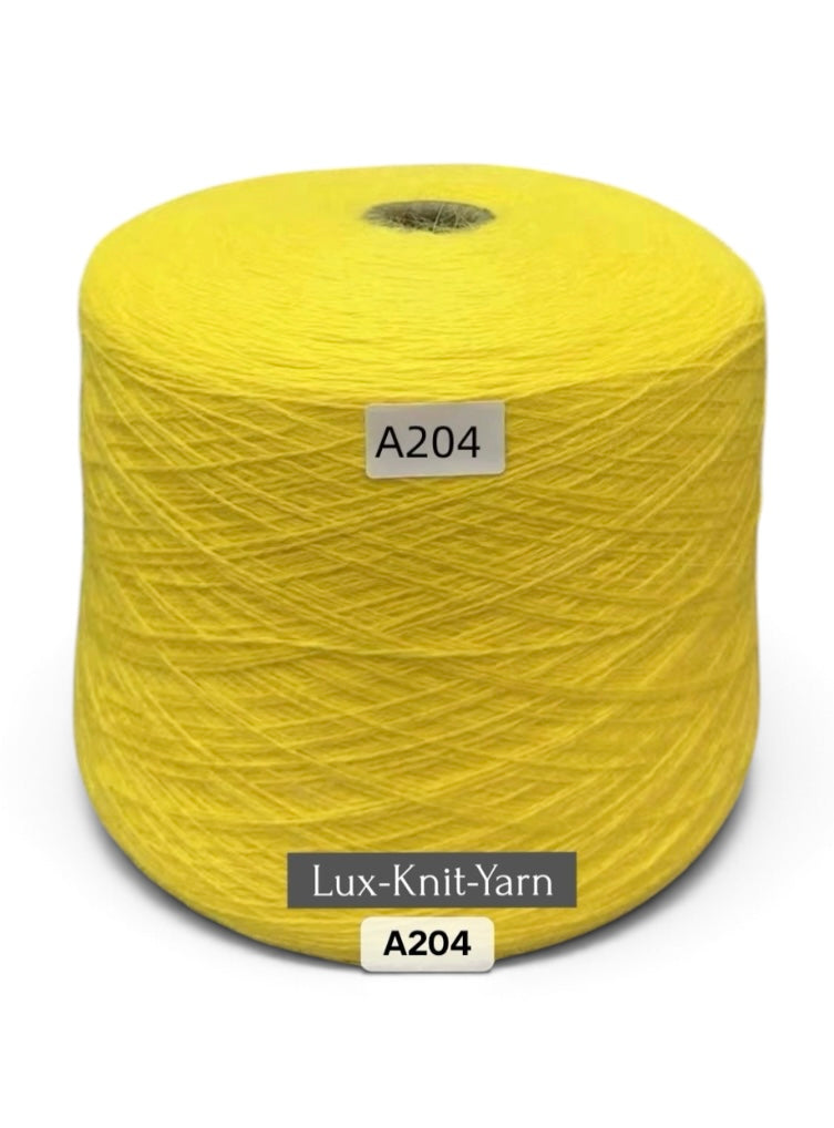 MINK Wool – Włóczka z Puchem Norek - kolor - żółty